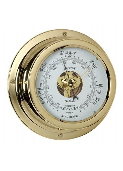 Nauticalia Waterproof Barometer (QuickFix) Brass