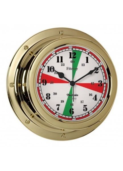 Nauticalia Fitzroy Radio Silence Clock (QuickFix) Brass