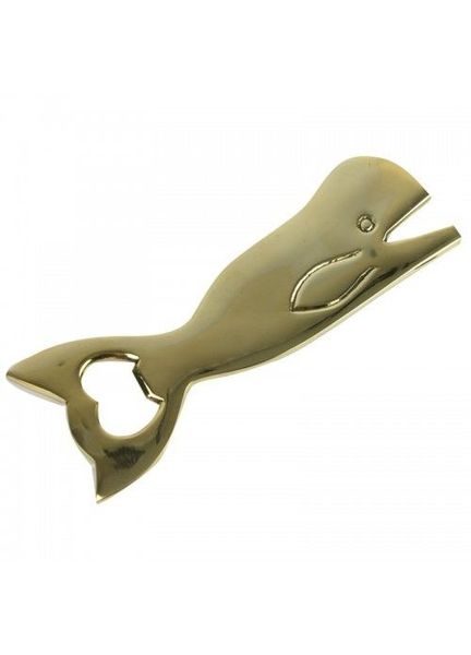 Nauticalia Whale Bottle Opener, brass