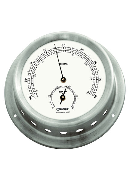Talamex Series 125 Stainless Steel Thermometer & Hygrometer