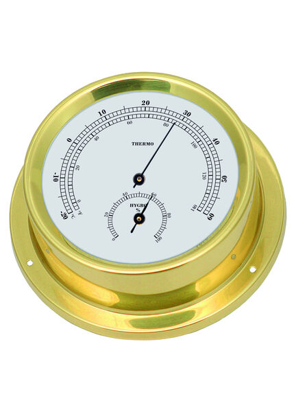 Talamex Series 125 Brass Thermometer & Hygrometer
