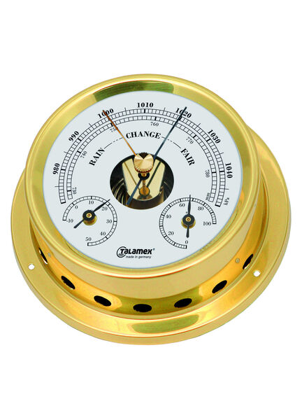 Talamex Series 125 Brass Barometer, Thermometer & Hygrometer