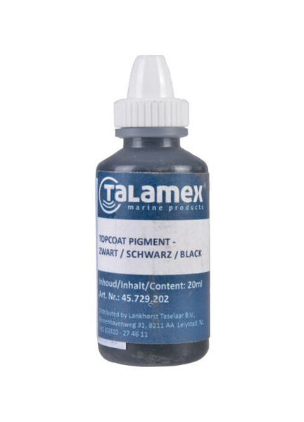Talamex Topcoat Pigment - Black (20ml)