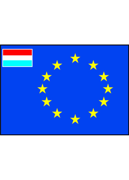 Talamex European Flag With Small Dutch Flag (70cm x 100cm)