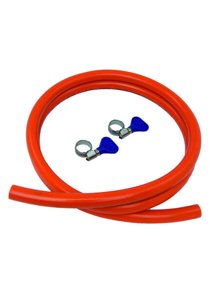 Talamex Gas Hose Thermoplast 8 x 15mm 10M bar 150cm With 2 Ss Clamps