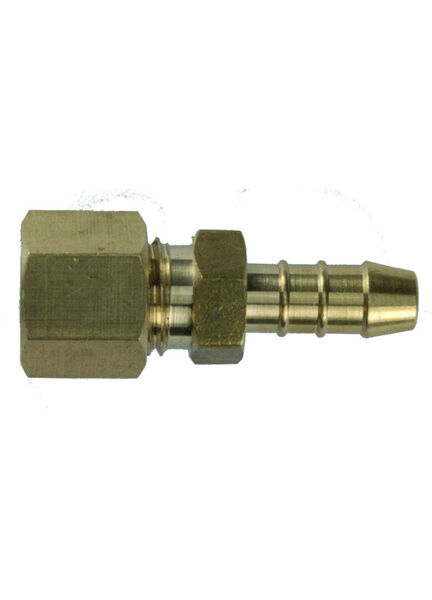 Talamex Straight Joint Brass 8mm Compr. x 8mm Hose Connection