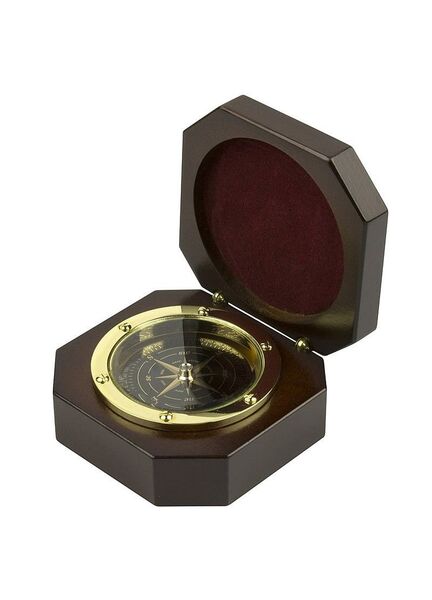 Nauticalia Miniature Compass In Wooden Box