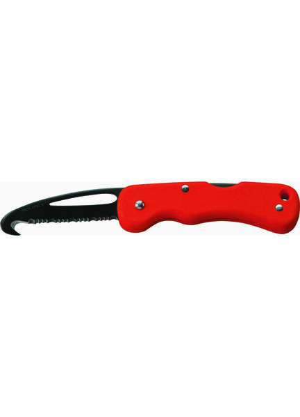 Meridian Zero Locking Red Rescue Knife with Hook Cutter