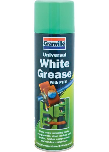 Granville White Grease with PTFE Spray - 500ml Aerosol