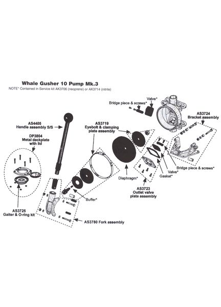 Whale Outlet Valve Plate Assembly G10