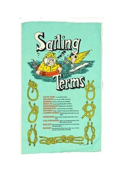 Nauticalia Galley Tea Towel - Sailing