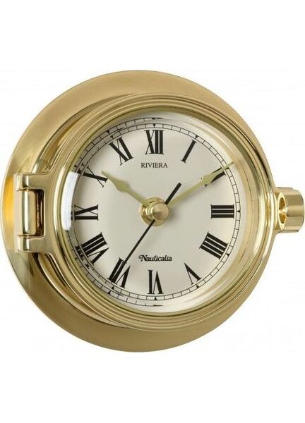 Nauticalia Brass Riviera Clock